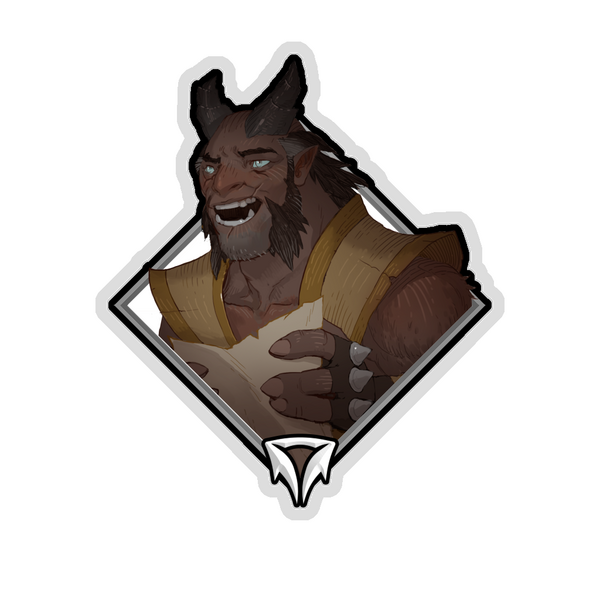 Gold Crownfall Sticker - Jimm Utuk