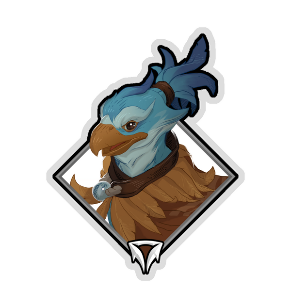 Gold Crownfall Sticker - Kez