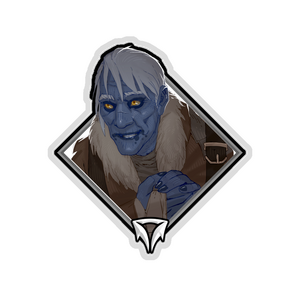 Gold Crownfall Sticker - Nezzo the Merchant
