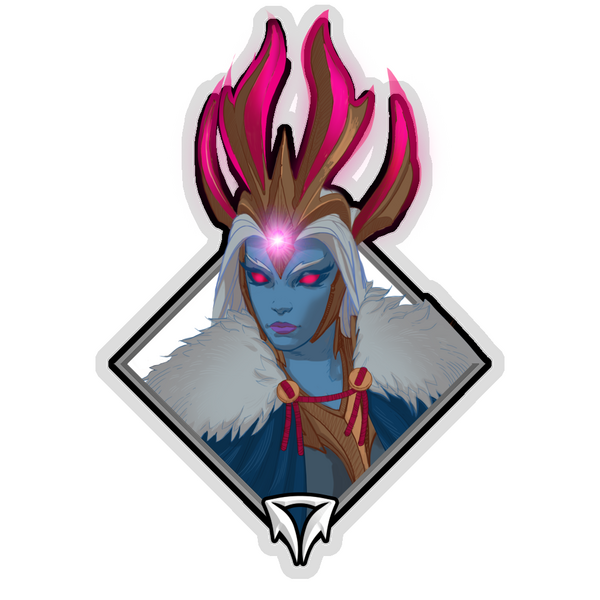 Gold Crownfall Sticker - Shen (Parka)