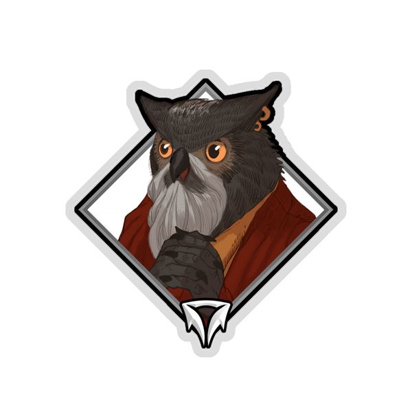Gold Crownfall Sticker - Threebeard the Hermit