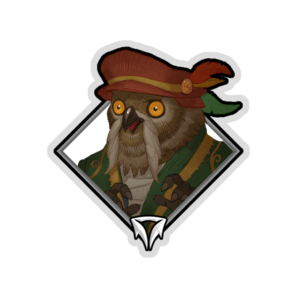 Gold Crownfall Sticker - Twobeard