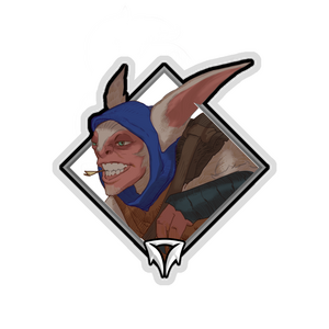 Gold Crownfall Sticker - Meepo