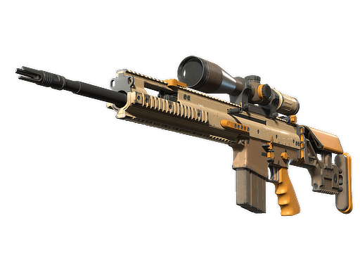 SCAR-20 | Short Ochre (Well-Worn)