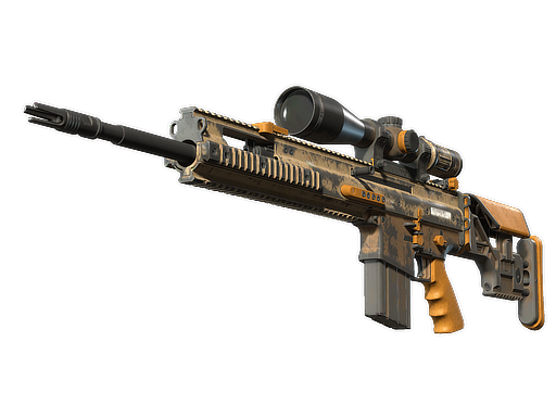 SCAR-20 | Short Ochre (Battle-Scarred)