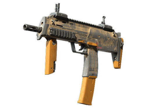 MP7 | Short Ochre (Battle-Scarred)