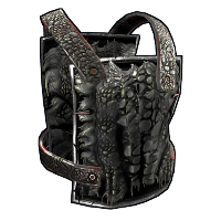 Black Alligator Metal Chest Plate