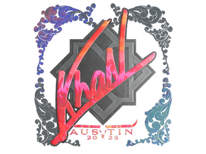 Sticker | khaN (Holo) | Austin 2025