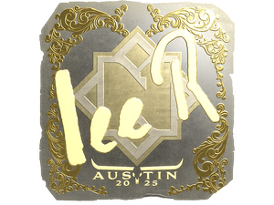 Sticker | 1eeR (Gold) | Austin 2025