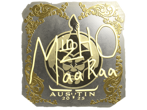 Sticker | mzinho (Gold) | Austin 2025