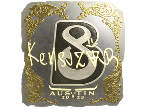 Sticker | kensizor (Gold) | Austin 2025