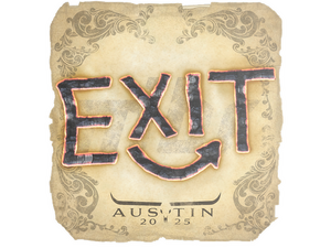 Sticker | exit | Austin 2025