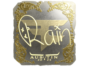 Sticker | rain (Gold) | Austin 2025