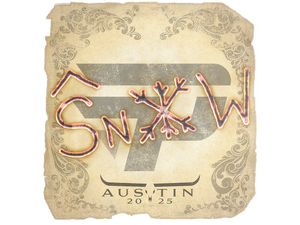Sticker | snow | Austin 2025