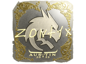 Sticker | zont1x (Gold) | Austin 2025