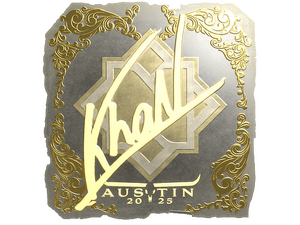 Sticker | khaN (Gold) | Austin 2025