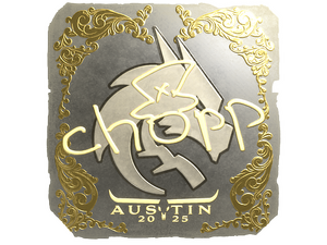 Sticker | chopper (Gold) | Austin 2025