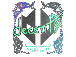 Sticker | decenty (Holo) | Austin 2025