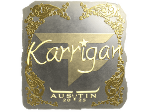 Sticker | karrigan (Gold) | Austin 2025