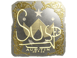 Sticker | susp (Gold) | Austin 2025