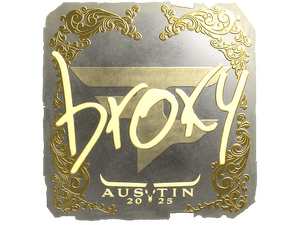 Sticker | broky (Gold) | Austin 2025