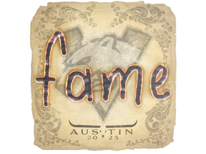 Sticker | fame | Austin 2025
