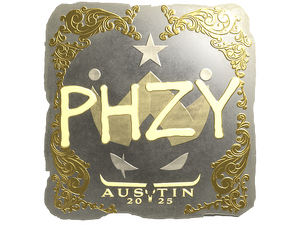 Sticker | phzy (Gold) | Austin 2025