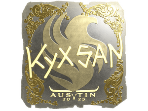 Sticker | kyxsan (Gold) | Austin 2025