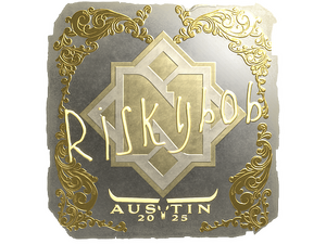 Sticker | riskyb0b (Gold) | Austin 2025
