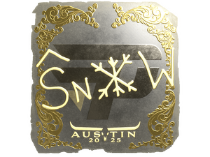 Sticker | snow (Gold) | Austin 2025