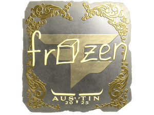 Sticker | frozen (Gold) | Austin 2025