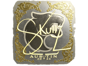 Sticker | skullz (Gold) | Austin 2025