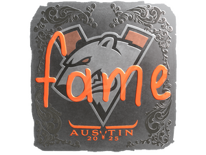 Sticker | fame (Foil) | Austin 2025