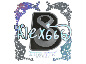 Sticker | alex666 (Holo) | Austin 2025