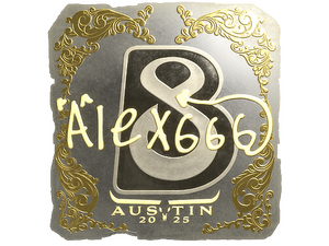 Sticker | alex666 (Gold) | Austin 2025