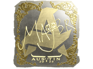 Sticker | MAJ3R (Gold) | Austin 2025