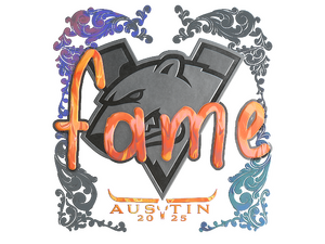 Sticker | fame (Holo) | Austin 2025