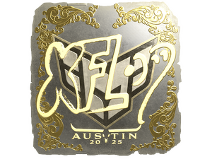 Sticker | xfl0ud (Gold) | Austin 2025