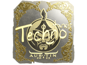 Sticker | Techno4K (Gold) | Austin 2025