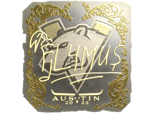 Sticker | FL4MUS (Gold) | Austin 2025