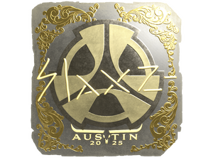 Sticker | slaxz- (Gold) | Austin 2025