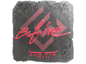 Sticker | efire (Foil) | Austin 2025