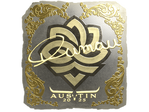 Sticker | dumau (Gold) | Austin 2025