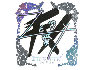 Sticker | zevy (Holo) | Austin 2025