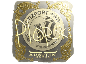 Sticker | Plopski (Gold) | Austin 2025