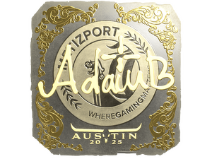 Sticker | adamb (Gold) | Austin 2025