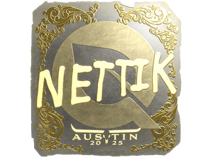 Sticker | nettik (Gold) | Austin 2025