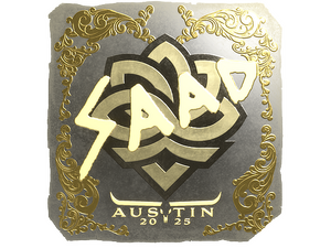 Sticker | saadzin (Gold) | Austin 2025