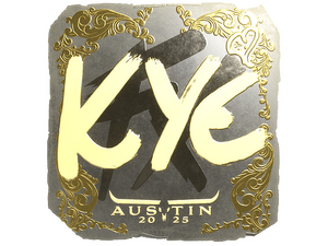 Sticker | kye (Gold) | Austin 2025