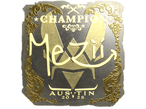Sticker | mezii (Gold, Champion) | Austin 2025